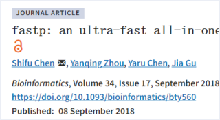 fastp: an ultra-fast all-in-one FASTQ preprocessor
